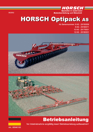 Складні пакувальні машини Horsch Optipack 8 AS