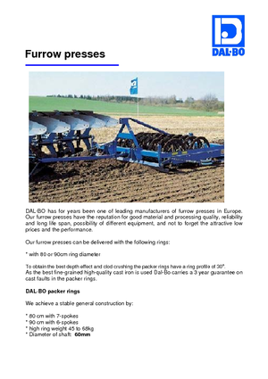 Складні пакувальні машини DAL-BO UP 3,15