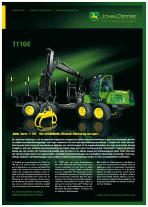 Форвардери John Deere 1110 E