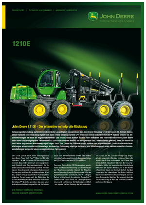 Форвардери John Deere 1210 E
