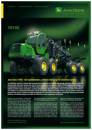 Форвардери John Deere 1910 E