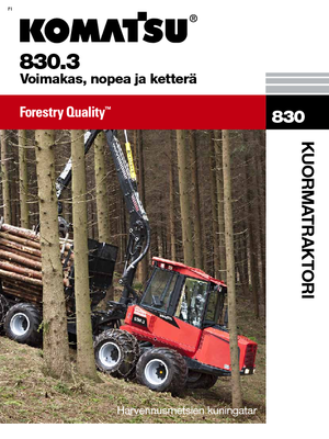 Форвардери Komatsu 830.3