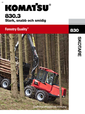 Форвардери Komatsu 830.3