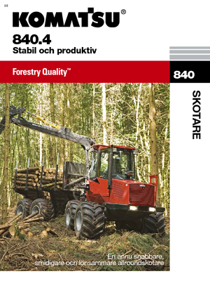 Форвардери Komatsu 840.4