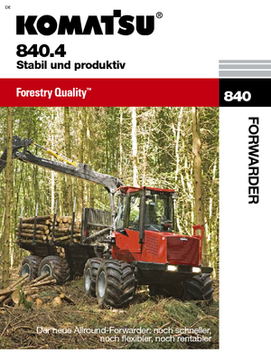 Форвардери Komatsu 840.4