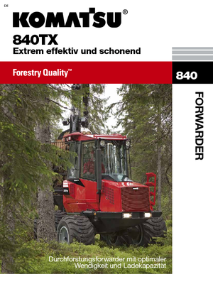 Форвардери Komatsu 840 TX