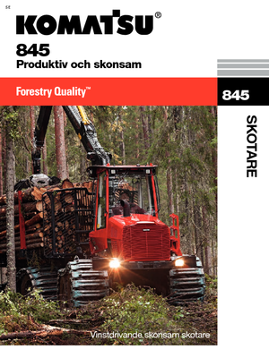 Форвардери Komatsu 845