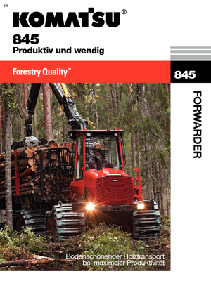 Форвардери Komatsu 845