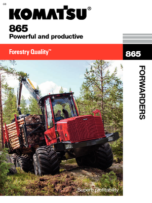 Форвардери Komatsu 865 8WD