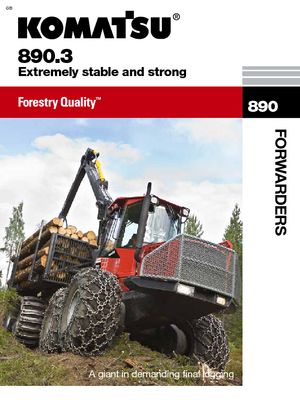Форвардери Komatsu 890.3
