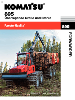 Форвардери Komatsu 895