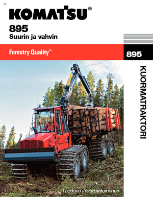 Форвардери Komatsu 895