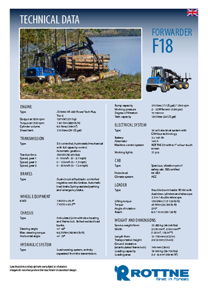 Форвардери Rottne F 18