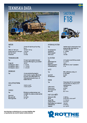 Форвардери Rottne F 18