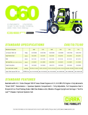 Автонавантажувач дизельний Clark C 80 D
