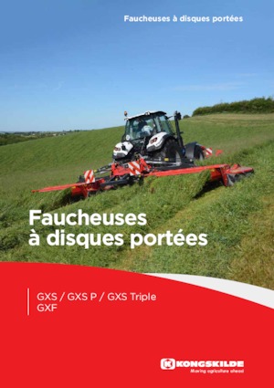 Передній косильний диск з кондиціонером Kongskilde GXF 3605 P