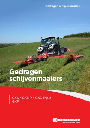 Передній косильний диск з кондиціонером Kongskilde GXF 3605 P