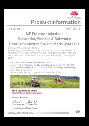 Передній косильний диск з кондиціонером Massey Ferguson DM316 FQ-RC