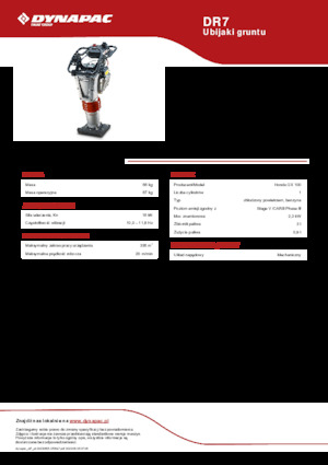 Бензинові та дизельні трамбовки Dynapac DR7