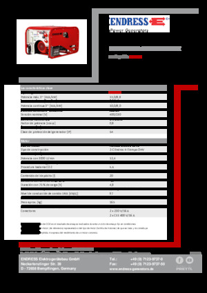 Бензинові електрогенератори Endress ESE 1006 DHG-GT ES ISO Duplex