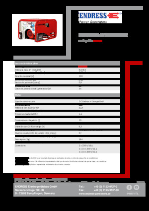 Бензинові електрогенератори Endress ESE 1006 HG-GT ES ISO Duplex