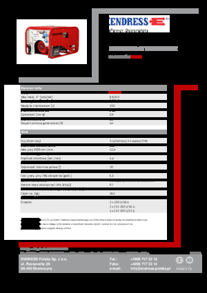 Бензинові електрогенератори Endress ESE 1006 HG-GT ES ISO Duplex