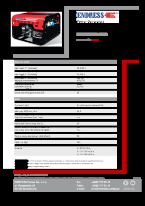 Бензинові електрогенератори Endress ESE 1206 DHS-GT ES