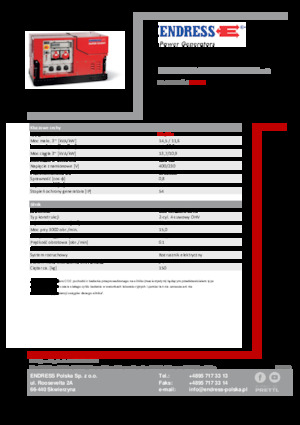 Бензинові електрогенератори Endress ESE 1408 DBG ES ISO Duplex Silent