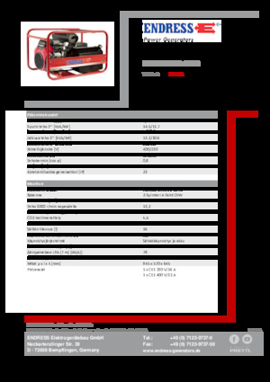 Бензинові електрогенератори Endress ESE 1506 DHS-GT ES 