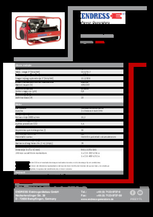 Бензинові електрогенератори Endress ESE 1506 DHS-GT ES 