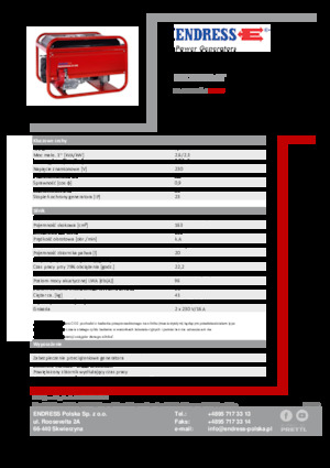 Бензинові електрогенератори Endress ESE 206 HS-GT