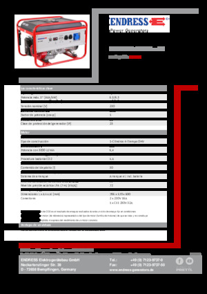 Бензинові електрогенератори Endress ESE 606 HS-GT ES