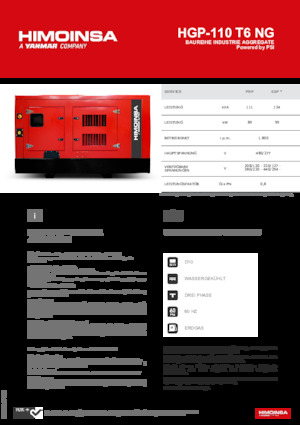 Бензинові електрогенератори HIMOINSA HGP-110 T6 NG