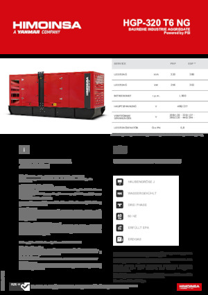 Бензинові електрогенератори HIMOINSA HGP-320 T6 NG
