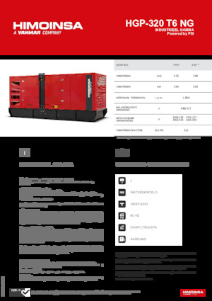 Бензинові електрогенератори HIMOINSA HGP-320 T6 NG