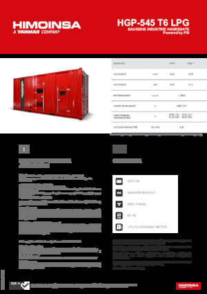 Бензинові електрогенератори HIMOINSA HGP-545 T6 LPG