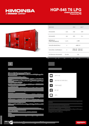 Бензинові електрогенератори HIMOINSA HGP-545 T6 LPG