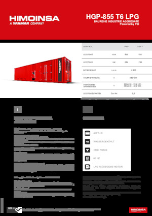 Бензинові електрогенератори HIMOINSA HGP-855 T6 LPG