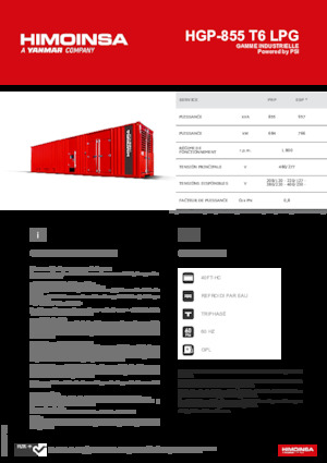 Бензинові електрогенератори HIMOINSA HGP-855 T6 LPG