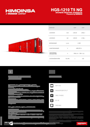 Бензинові електрогенератори HIMOINSA HGS-1210 T5 NG