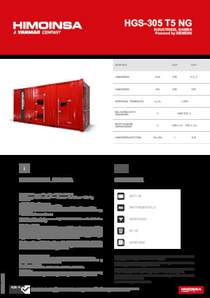 Бензинові електрогенератори HIMOINSA HGS-305 T5 NG