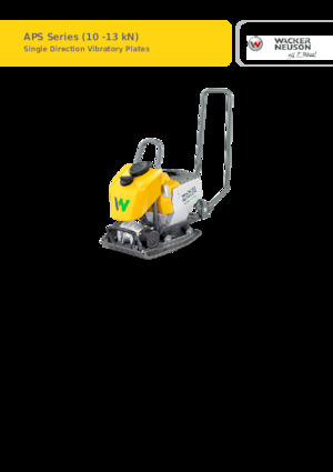 Односпрямовані віброплити Wacker Neuson APS1135e