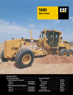 Грейдери Caterpillar 160H