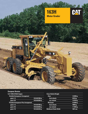 Грейдери Caterpillar 163H