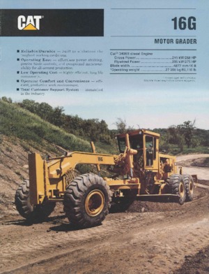 Грейдери Caterpillar 16G