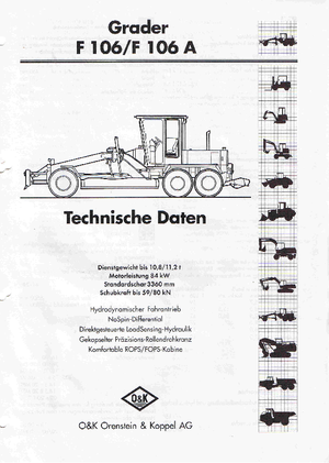 Грейдери O&K F 106