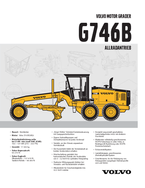 Грейдери Volvo G746B