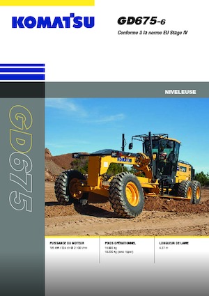 Грейдери Komatsu GD675-6