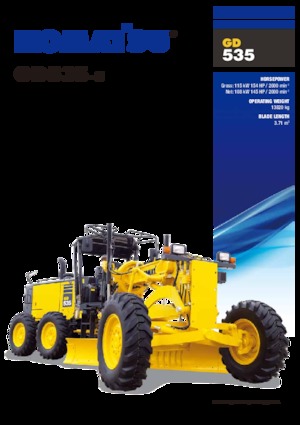 Грейдери Komatsu GD535-5