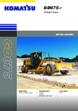 Грейдери Komatsu GD675-7E0